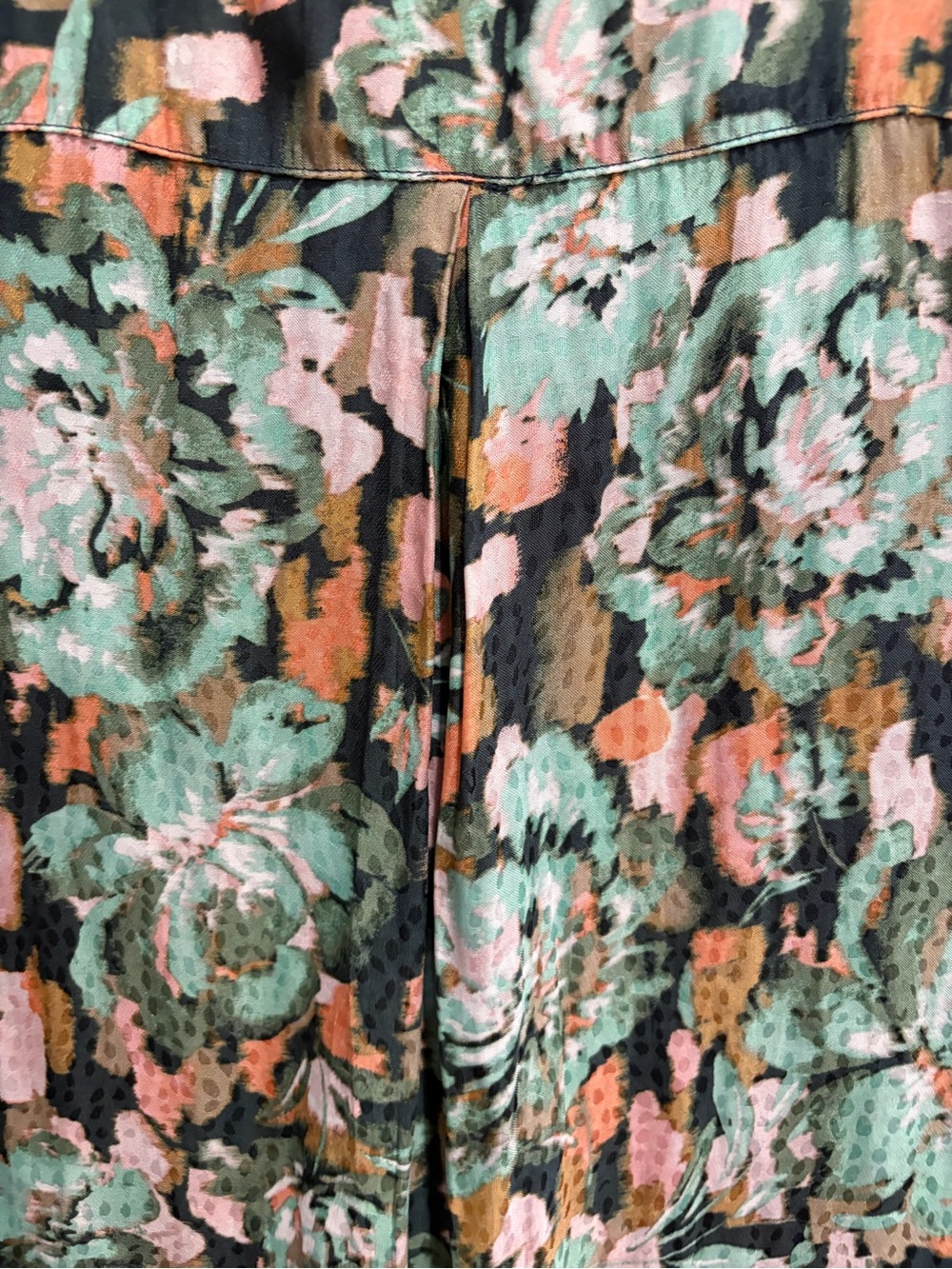 Democracy Floral Ruffle V-Neck Blouse S - Picture 14 of 14